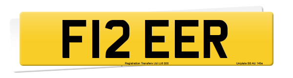 Registration number F12 EER